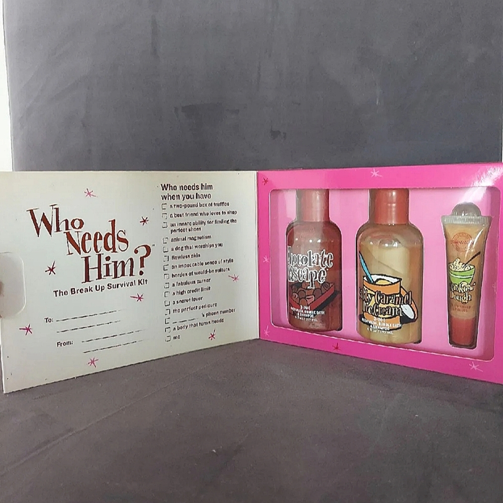 Unique Bath & Body Works Temptations "Who Needs Him?" Three Piece Set